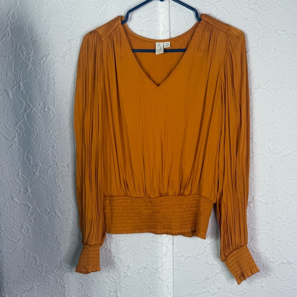 Joie Orange V-Neck Top‎